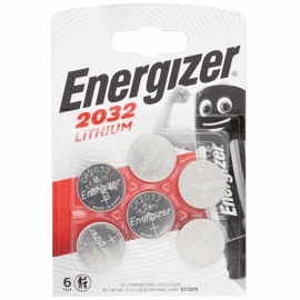 CR2032 3V Energizer Litiumbatteri 6-pack